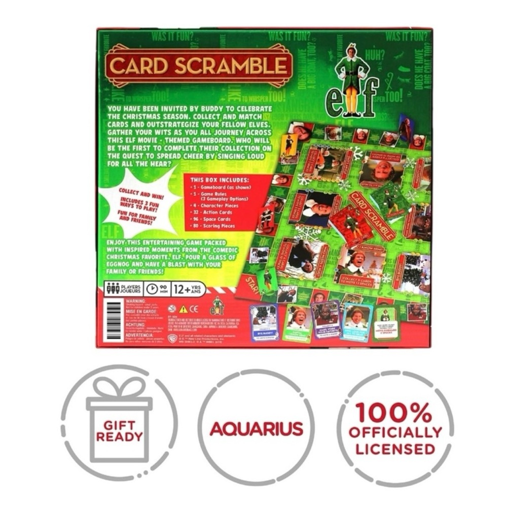 NEW Elf Card Scramble Game - Christmas Party Board Game (2-4 Players, Ages 12+) - Picture 7 of 9